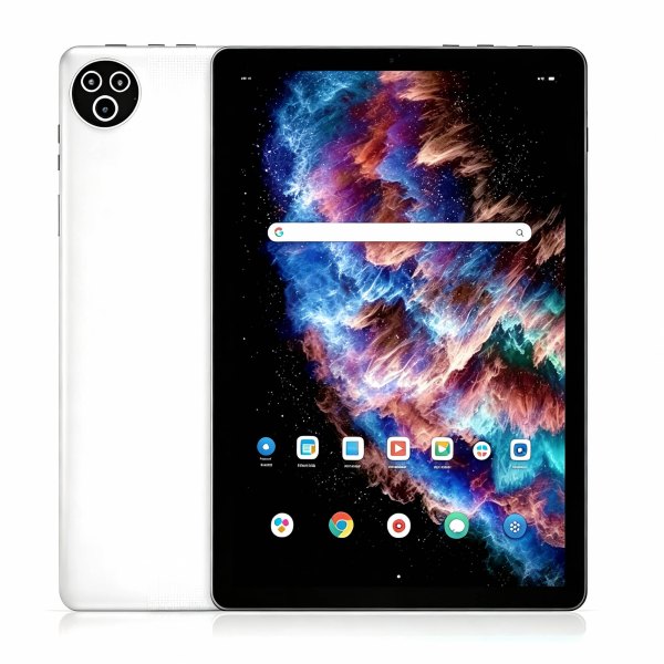 URAO - Tablet, 10 Inch Android 15 Tablets, 20GB RAM+64GB ROM 5G Wifi Hexa-Core Tablet - White