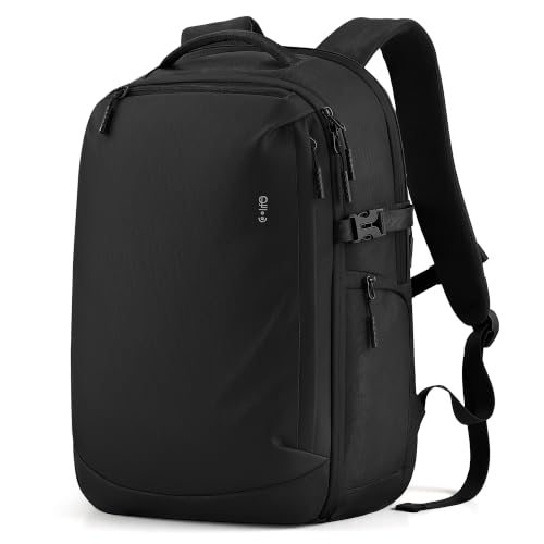 30L Carry-On Flight Approved Travel Laptop Backpack, Black