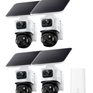 Security eufyCam S4, 4-Cam Kit, 4K Solar, 3-Lens PTZ