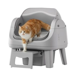 Open Top Self Cleaning Cat Litter Box, Automatic