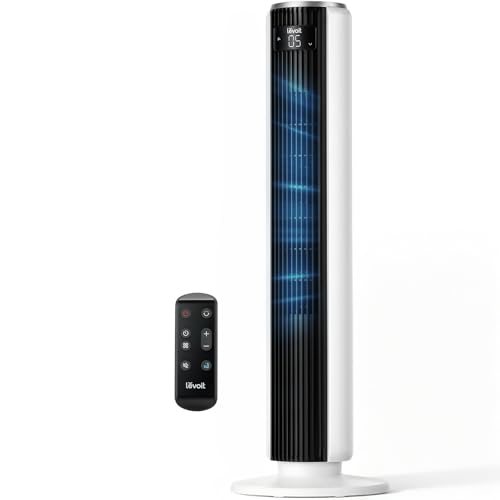 Tower Fan for Bedroom, 28ft/s Fans that Blow Cold Air, 28dB Quiet