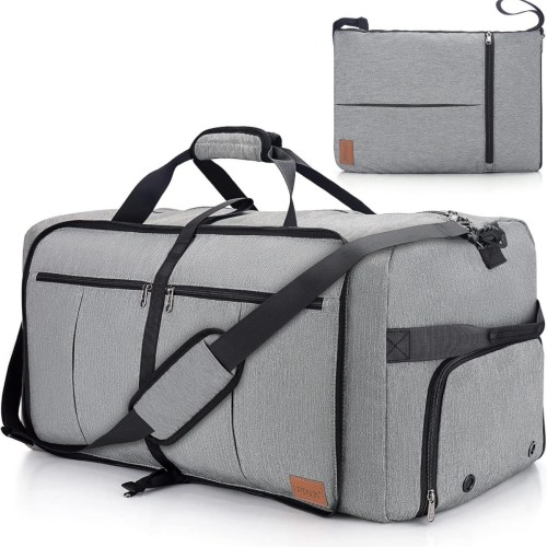 Urtala 120L Travel Duffle Bag for Men and Women, Large Foldable Duffel Bag for Travel with Shoe Compartment Overnight Weekender Bag Gym Bag Water & Te
