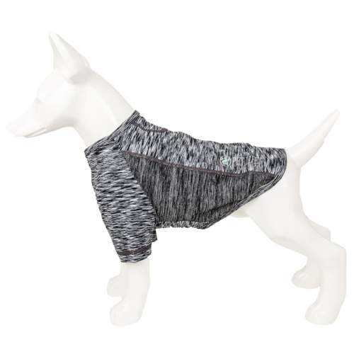 Pet Life Active Warf Speed Heathered Ultra-Stretch Sporty Performance Dog T-Shirt, Medium