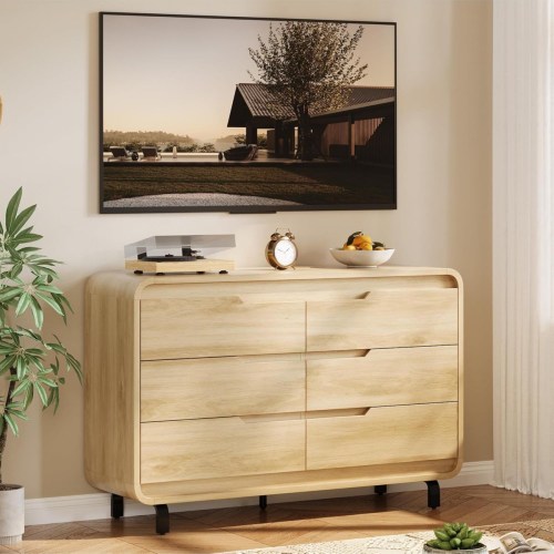 Gaomon 6 Dresser for Bedroom, 47" Wide Modern Chest of Drawers for Living Room