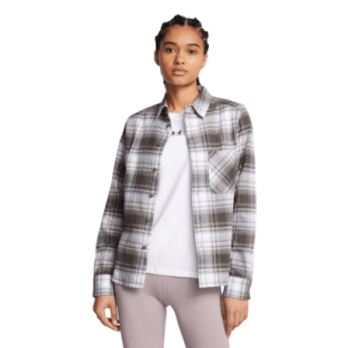 Under Armour Expanse Flannel Shirt for Ladies – Sandstorm