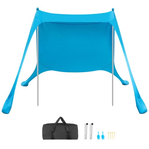 Sevorley Outdoor Canopy Shelter, Carry Bag, Pop-Up Setup, 11 x 11 ft for Camping, Travel and Outdoor Activities – Beige