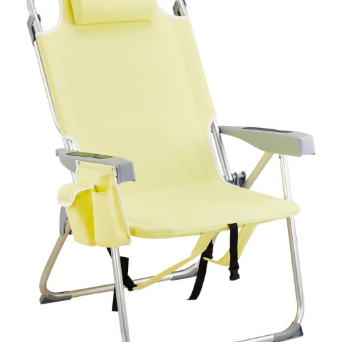 Sevorley Short Oxford Cloth Aluminum Tube Bearing 100kg Beach Chair