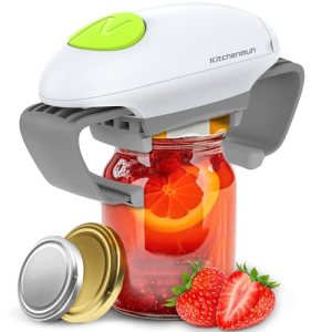 Electric Jar Opener for Seniors with Arthritis White | Hands-Free