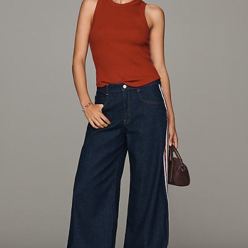 Azura High Rise Wide Leg Jeans