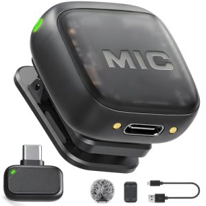 NeoMic Mini Wireless Microphone for iPhone (1TX+USB-C RX)