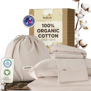 100% GOTS Certified Organic Cotton Sheets, Queen Size