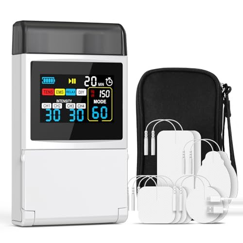 USE COUPON: 4-Channel TENS Unit Muscle Stimulator for Back Pain Relief