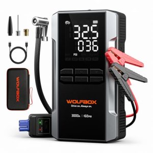 Portable Car Battery Jump Starter with Air Compressor