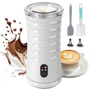 Milk Frother, 4-in-1 Milk Steamer and Frother, Auto Shut-Off
