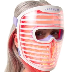 iRestore Red Light Therapy Face Mask for Wrinkles, 360 LEDs