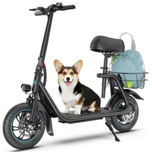 Electric Scooter with Seat for Adults C1 450W Motor 20 Miles
