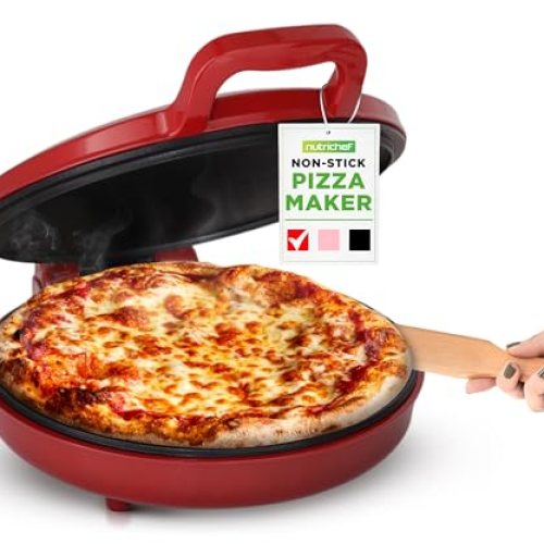 Non-Stick Electric Pizza Cooker | Make 12″ Personal Pizzas, Eggs, Toast & More