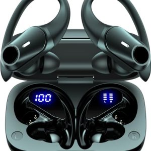 Active Noise Cancelling Ear Buds Wireless Bluetooth Headphones 80H Playtime