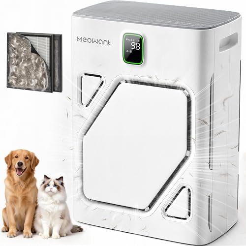 Pet Air Purifier for Home, Dual-sided Intake Air Purifier
