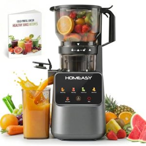 Cold Press Juicer Machines, Large Feed Chute for Whole Fruits and Vegetables