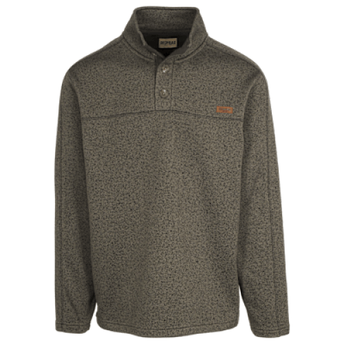 RedHead Sweaterfleece Button-Placket Long-Sleeve Pullover