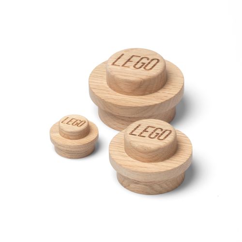 Wooden Wall Hanger Set Oak