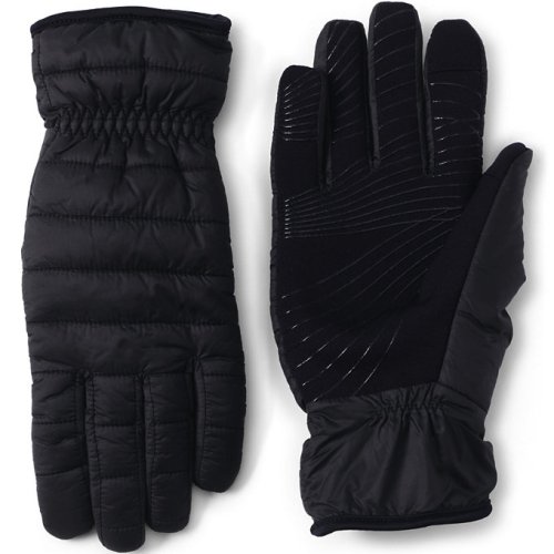 Womens Wanderweight Quilted EZ Touch Screen Gloves Lands End