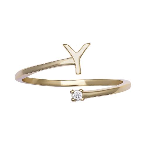 Sterling Silver Cubic Zirconia Bypass Ring, Womens, Size: 8