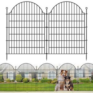 10 Panels No Dig Decorative Outdoor Garden Fence, 40in(H) x23.6ft(L)