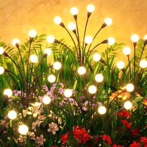 6-Pack Solar Garden Lights 48 LED, Solar Lights Outdoor Waterproof