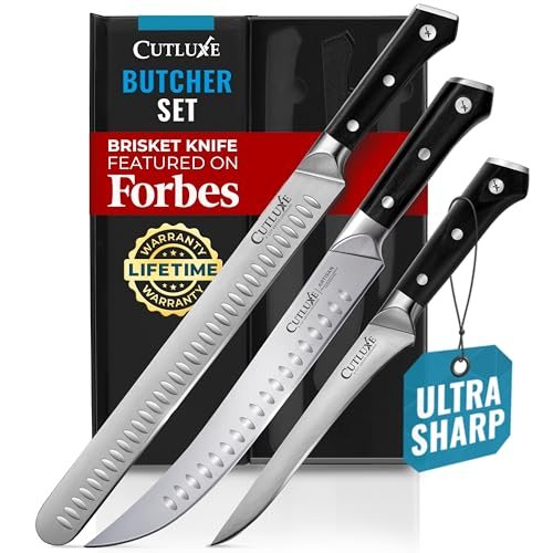 Butcher Knife Set, Brisket, Breaking & Boning Knife for Meat
