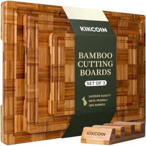 Extra Large Bamboo Cutting Board | Set of 3