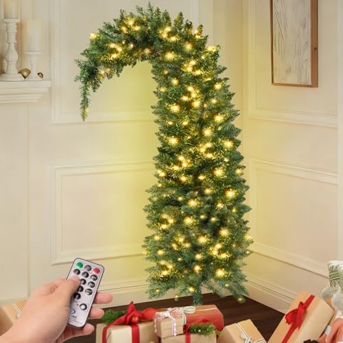 Whimsical Christmas Tree – 6ft Pre-Lit. Timer Remote Control. 150 LED Lights