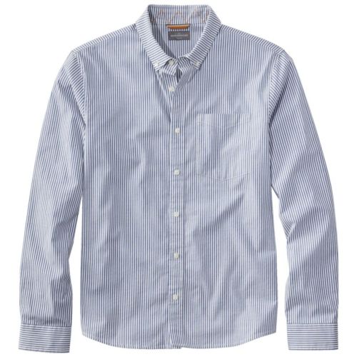 Mens Signature Stretch Poplin Shirt, Slim Fit, Long-Sleeve Cotton Blend L. L.Bean