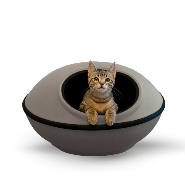 K&H Mod Dream Pod in Grey/Black | Polyester PetSmart