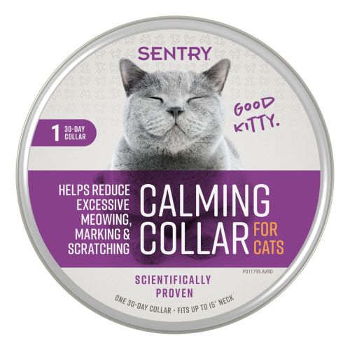 Sentry Cat Calming Collar, Stress Relief Comfort Support, Adjustable 1 Ct, 3 Adult | PetSmart