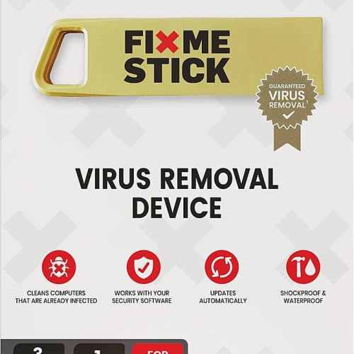 FixMeStick – Virus Removal Device (3 Devices) (1-Year Subscription) – Windows