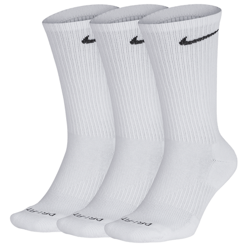 Nike Mens 3 Pack Dri-FIT Plus Crew Socks – – Volt / White