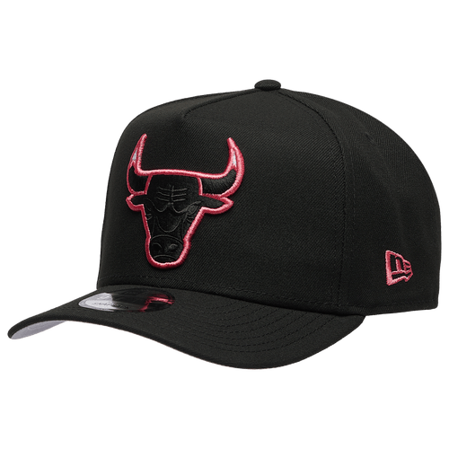 New Era Mens Bulls 950AF Curve 91 All Star Game Cap – Black/Lava Red One