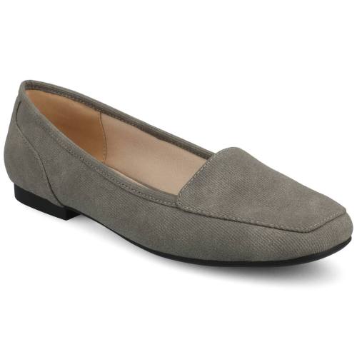 Journee Darlin Womens Multi Strap Square Toe Flats