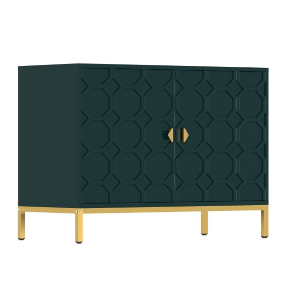 Boyel Living - Freestanding Storage Cabinet 2-Door Accent Cabinet - Green