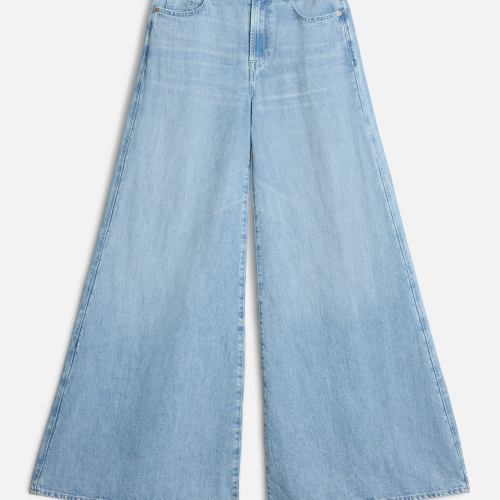 Indigo Linen Willow Palazzo Wide Leg in Kansas