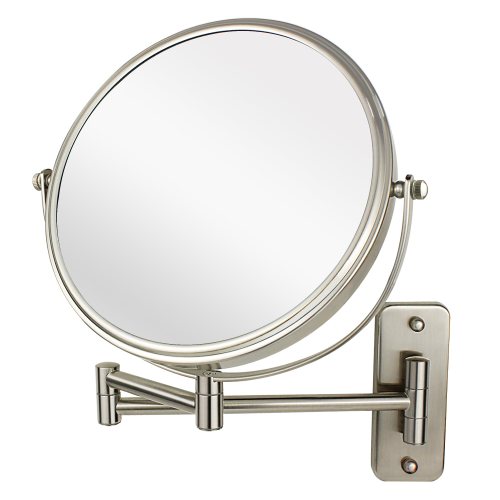 PIGFDK Wall Mounted Makeup Mirror 10x Double Sided 360 Extendable Bathroom