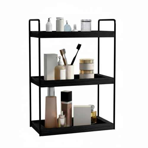 Paradigms Interiors Chrome Freestanding Toilet Paper Holder With Storage Shelf Heavyweight 3.7LB Base Holds 3 Mega Rolls | 514068523802