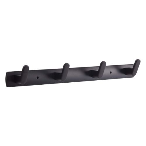 Lovav Black 4 Hooks Heavy Duty Wall Mount Rack