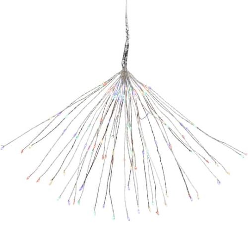 20 LED Lighted Firework Silver Branch Christmas Decoration By Northlight in Silver With Lights | 13.5 x 20 | Michaels