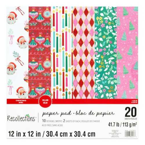 12 x 12 Cardstock Paper Pad by Recollections sheets | Michaels