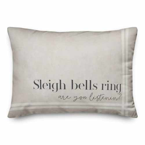 Sleigh Bells Jinglin 20 x 14 Spun Poly Pillow By Designs Direct | Michaels