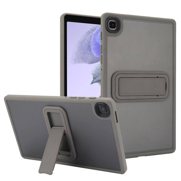 Dteck - Matte Case for Samsung Galaxy Tab A7 Lite 8.7 (2021) with Foldable Kickstand,Slim Shockproof Transparent Back Cover - Gray