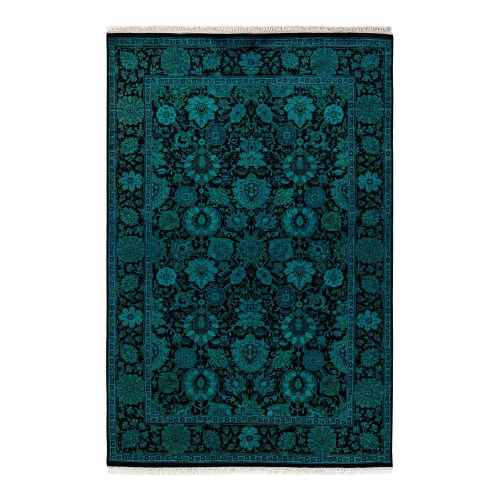Overdyed Brown 2 ft. 7 in. x 9 ft. 3 in. Wool Indoor Area Rug
